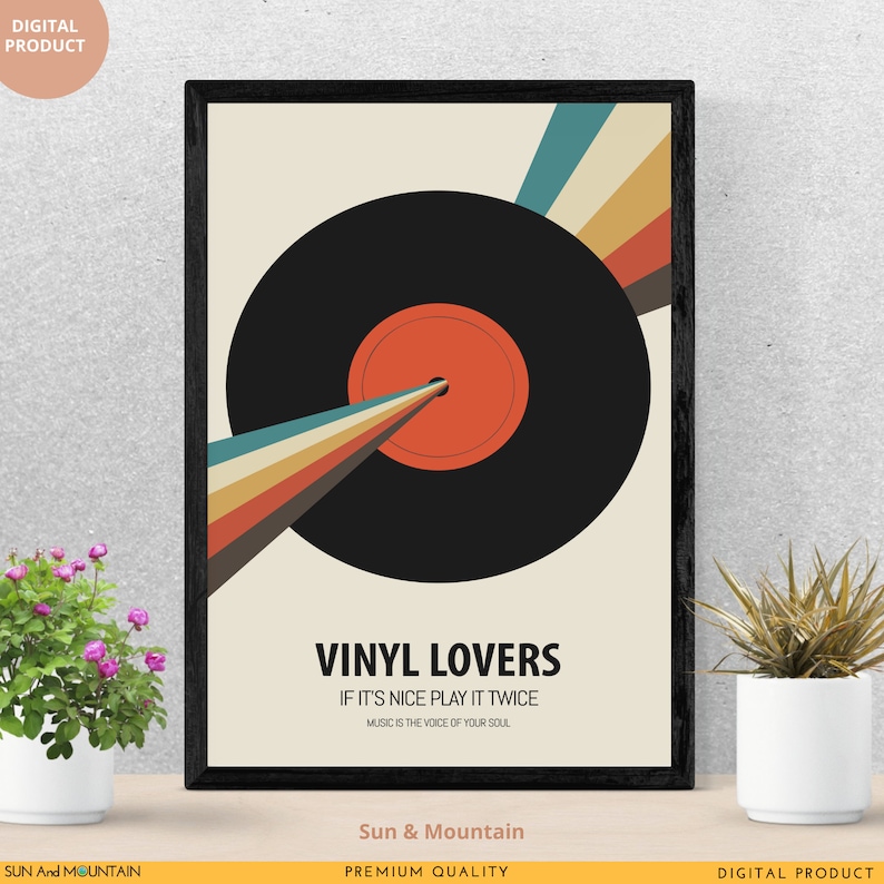Jazz Music Wall Art Set of 4, Music Posters, Jazz Wall Art Vinyl Poster Music poster, Festival Print, Vintage posters, Mid century Wall Art image 9