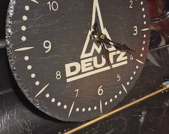 Deutz Wanduhr Schiefer