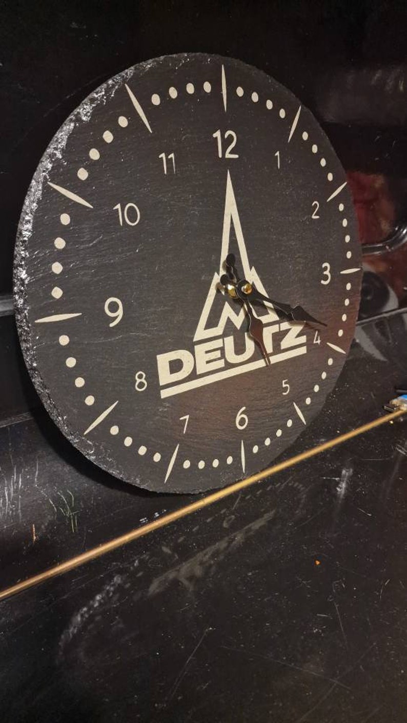 Deutz Wanduhr Schiefer Bild 1