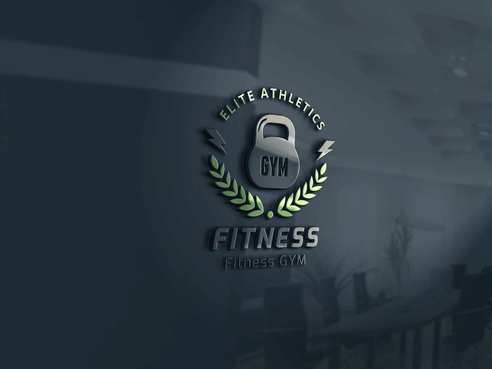Design Gym, Fitness, Yoga, and Healthcare Logo - Etsy