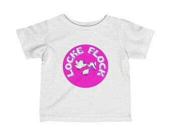 Pink Locke Flock, Locke Street, Hamilton Ontario Baby T-Shirt Gift