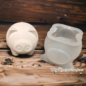 Silikon Gießform Schwein Glücksschwein Schweinchen Silikonform / Raysin ...