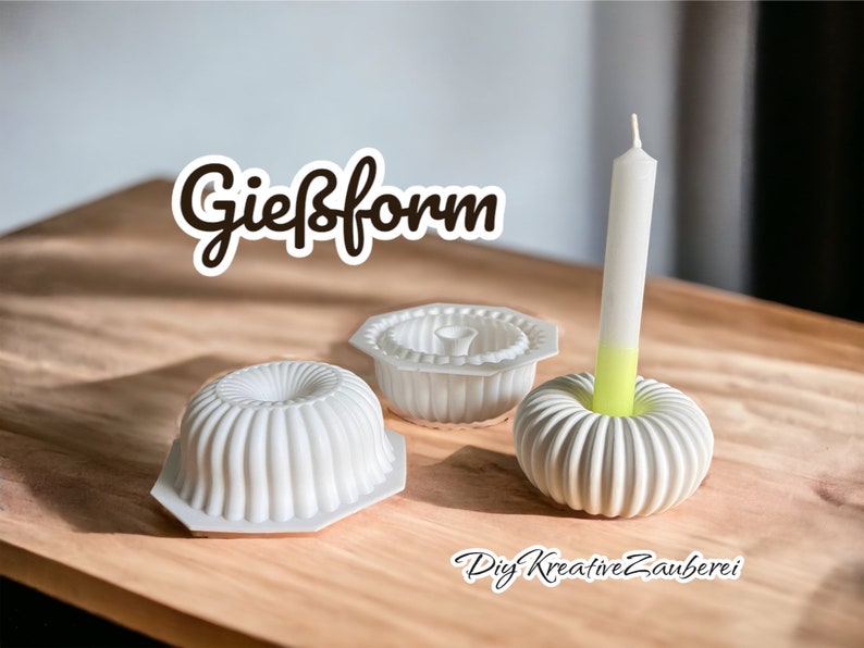 Silikonform Gießform Pustekuchen/Gugelhupf/ Mini-Gugelhupf/Muffinform/Kuchen /Giessform/Vase-Trockenblumen/ skandinavisch Bild 2