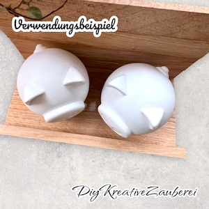 Silikonform Glücksschwein - Für Kerzen, Seife & DIY Projekte