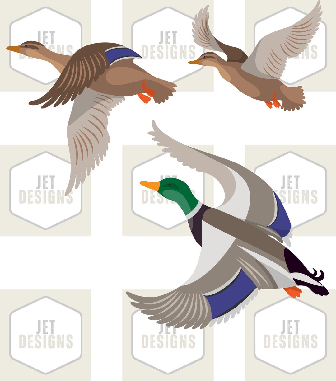 Flying Mallards SVG, Mallards SVG, Flying Ducks SVG, Duck Hunting Svg