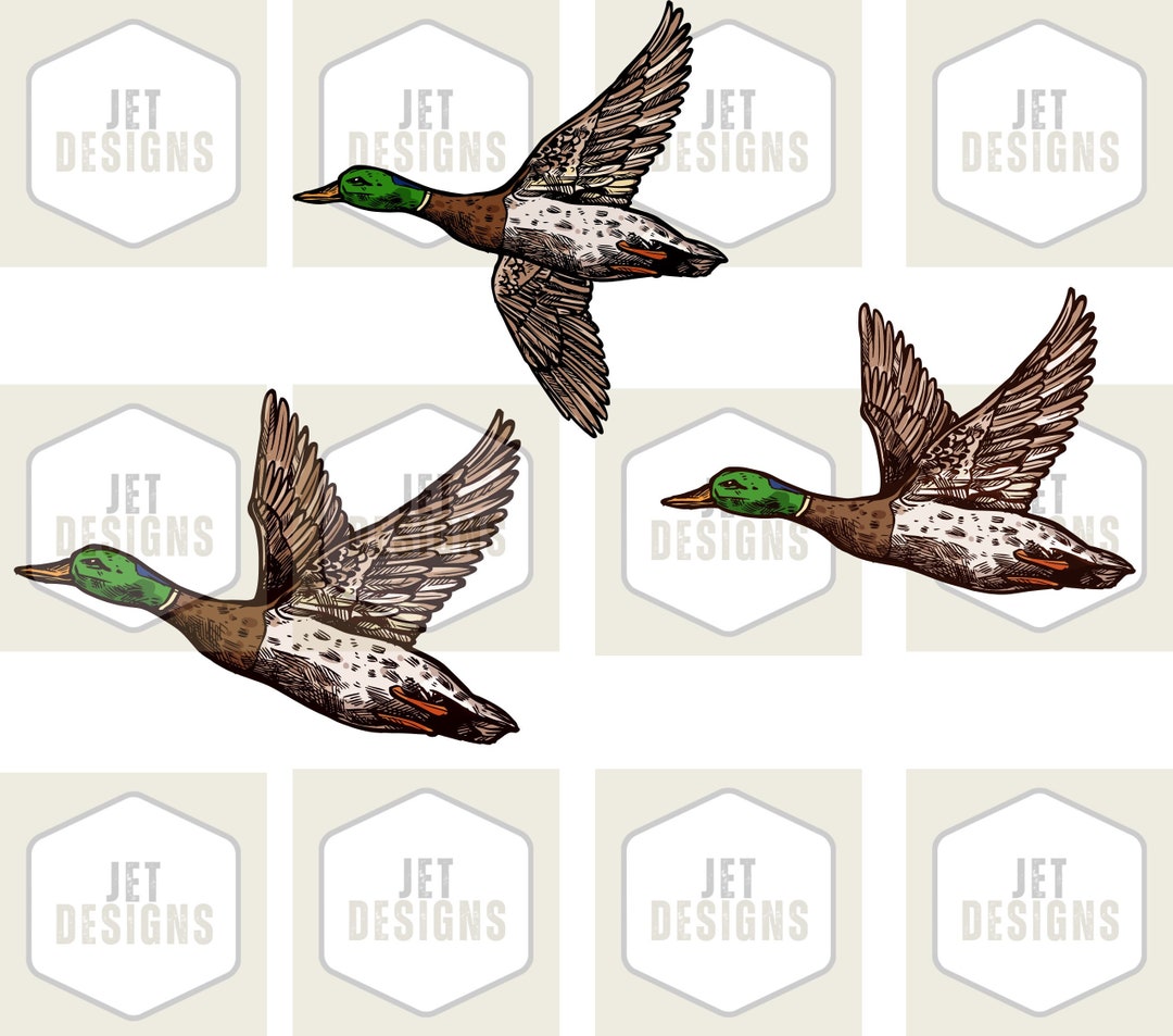 Flying Mallards SVG, Mallard SVG, Duck Svg, Cricut Svg, Flying Duck Svg