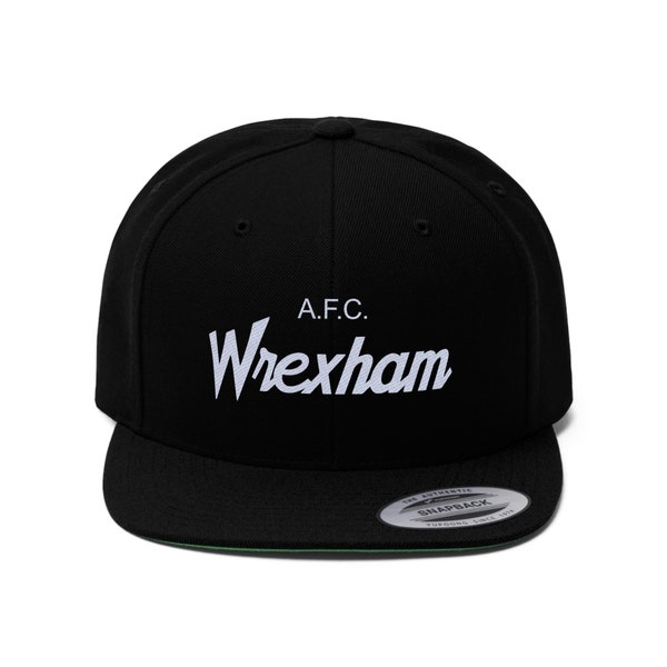 Snapback Hat | EMBROIDERED | white font | Wrexham AFC hat