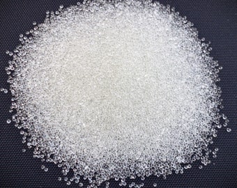 Size 3 Glass Microbeads, Fine Filler for Dolls, Weighted Blankets (.6-.8mm)