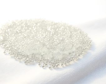 Glass Microbead Heavy Filler Size 0, 2-3mm, Heavy Filler for Weighted Blankets, Reborns, Door Stoppers & Crafts, Washable Glass Pellets