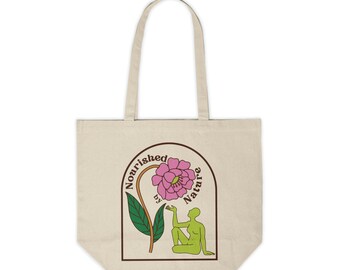 Nourished by Nature - Canvas Shopping Tote