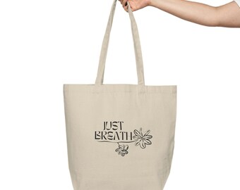 Just Breath - Canvas Shopping Tote