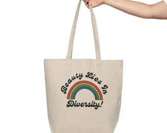 Beauty Lies in Diversity - Canvas Shopping Tote