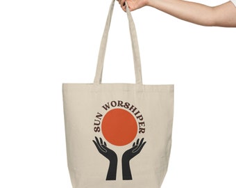 Sun Worshiper - Canvas Shopping Tote