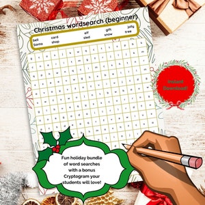 Christmas Word Search Printable