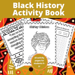 Black History Activity Bundle: Educational and Entertaining Coloring Pages, Word Searches, Mazes, and More!
