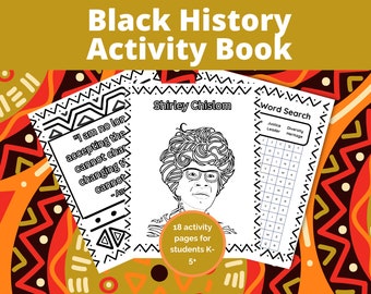 Black History Activity Bundle: Educational and Entertaining Coloring Pages, Word Searches, Mazes, and More!