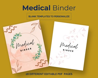 Medical Binder,  Medical Organizer Binder - Your Health Companion