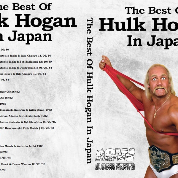 The Best Of Hulk Hogan In Japan 3 Disc Wrestling DVD