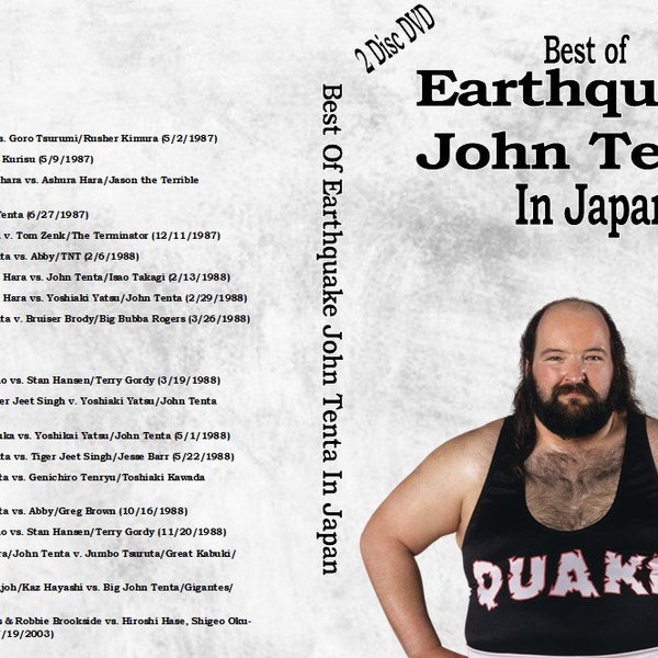 Best Of Earthquake John Tenta In Japan Wrestling DVD