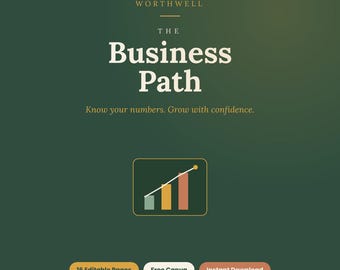 Modello Canva per la gestione finanziaria delle piccole imprese / Registro di profitti, perdite, fatture e spese (download digitale)