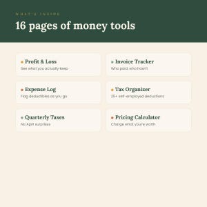 Small Business Finance Tracker Canva Template | Profit, Loss, Invoice, Expense Log (Digital Download) image 2