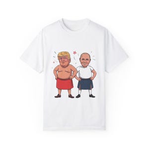 Funny Political Cartoon T-shirt, Unisex Graphic Tee for Political Events, Gift for Political Humor Lovers, Great for Parties, Casual Wear