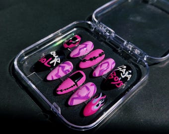 Your Idol - Saja Boys from Kpop Demon Hunters Movie Inspired Press On Nails