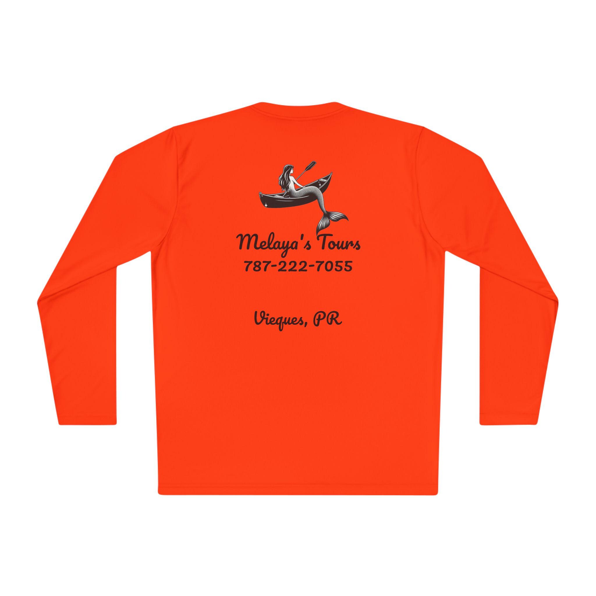 Melaya's Tours Custom Long Sleeve Tee, comfortable lightweight shirt, summer shirt, Puerto Rico merch