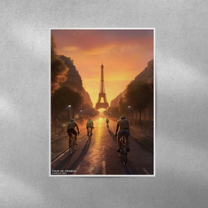 Tour de France posters | Champs Elysées poster | Posters - Sports Posters | cycling posters | Poster of Paris