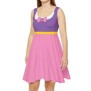 Girl Duck Dress with Pink Bow