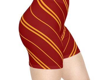 Wizard School Women's Shorts - Red and Gold