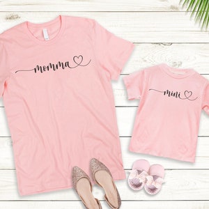 Camiseta de mamá y niña, camiseta de mamá y yo, camisetas de regalo para el día de la madre, camiseta de mamá e hija, feliz día de la madre