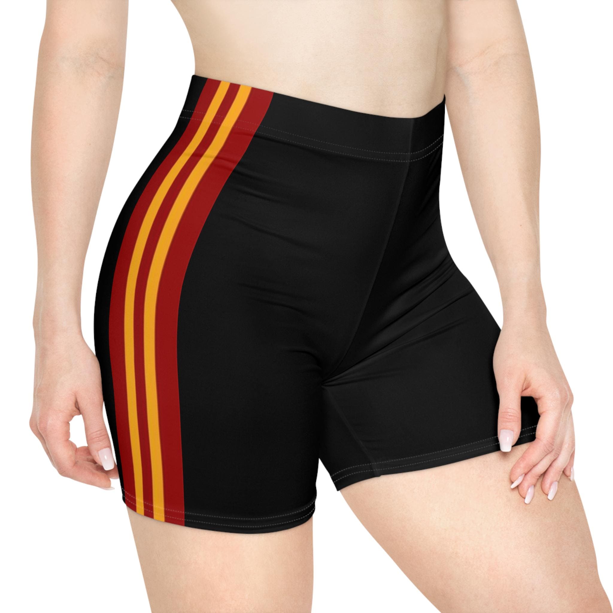 Red and Gold Stripe Wizard School Shorts