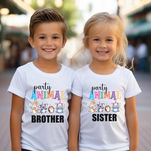 Party Animal Shirt: Zoo Birthday Safari Animals T-shirt