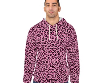Pink Leopard Pullover Hoodie
