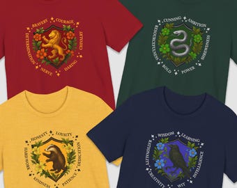 Wizarding School House T-Shirt: HP Inspired, Universal Vacation Shirt