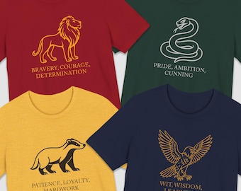 Wizarding School House T-Shirt: HP Inspired, Universal Vacation Apparel