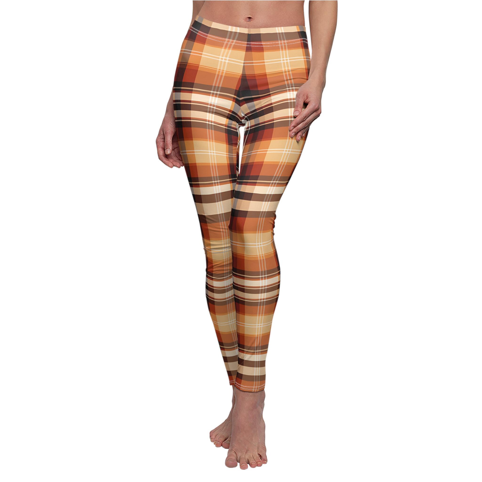 Discover Stylish Plaid Leggings – Ideal for Autumn and Winter Outfits
