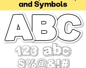 Bubble Letters Font | Printable Alphabet, Numbers, Symbols (pdf, svg, png, jpg)