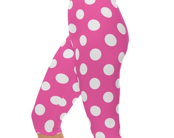 Pink Mouse Dot Capri Leggings