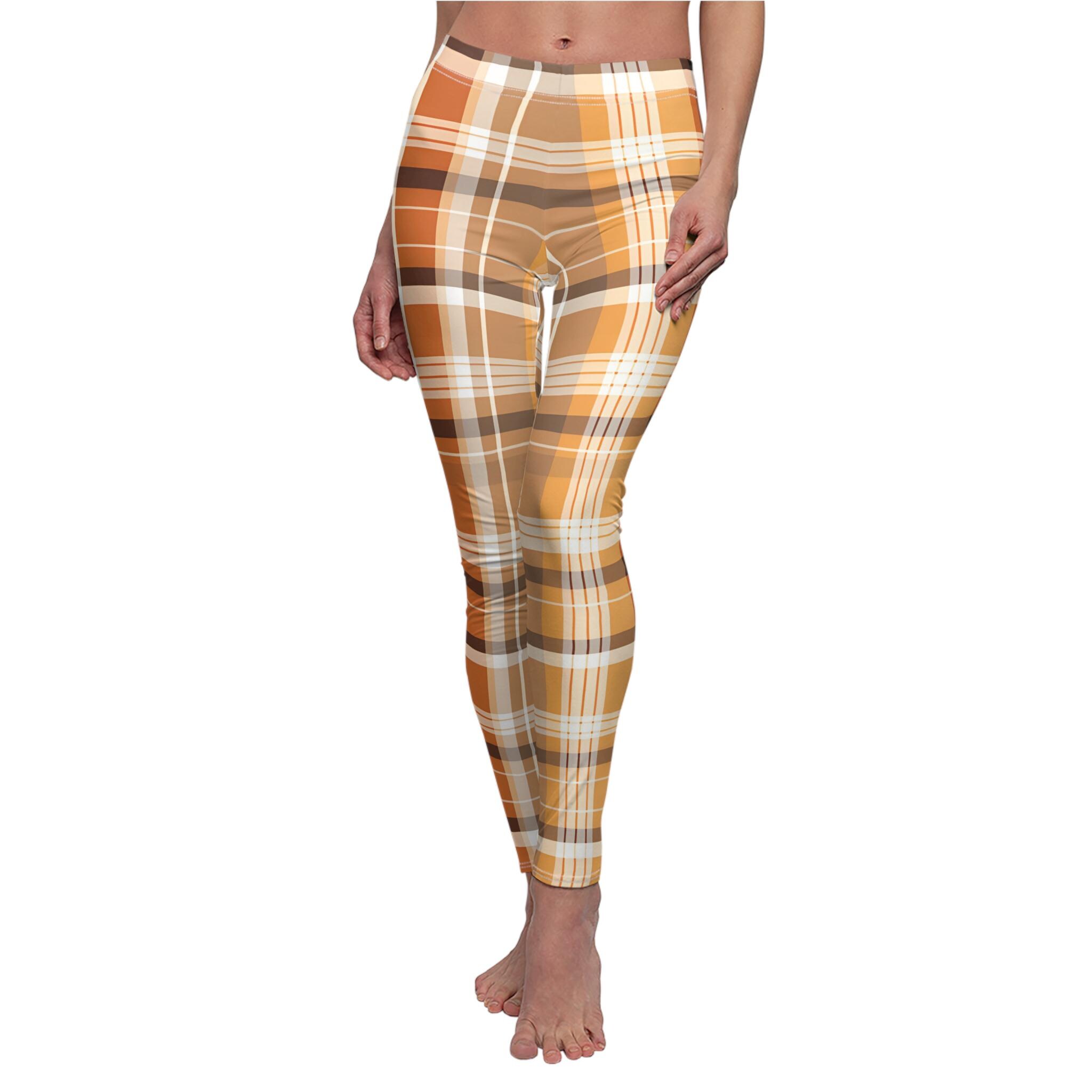 Discover Fall Tartan Plaid Leggings – Everyday Wear for Women