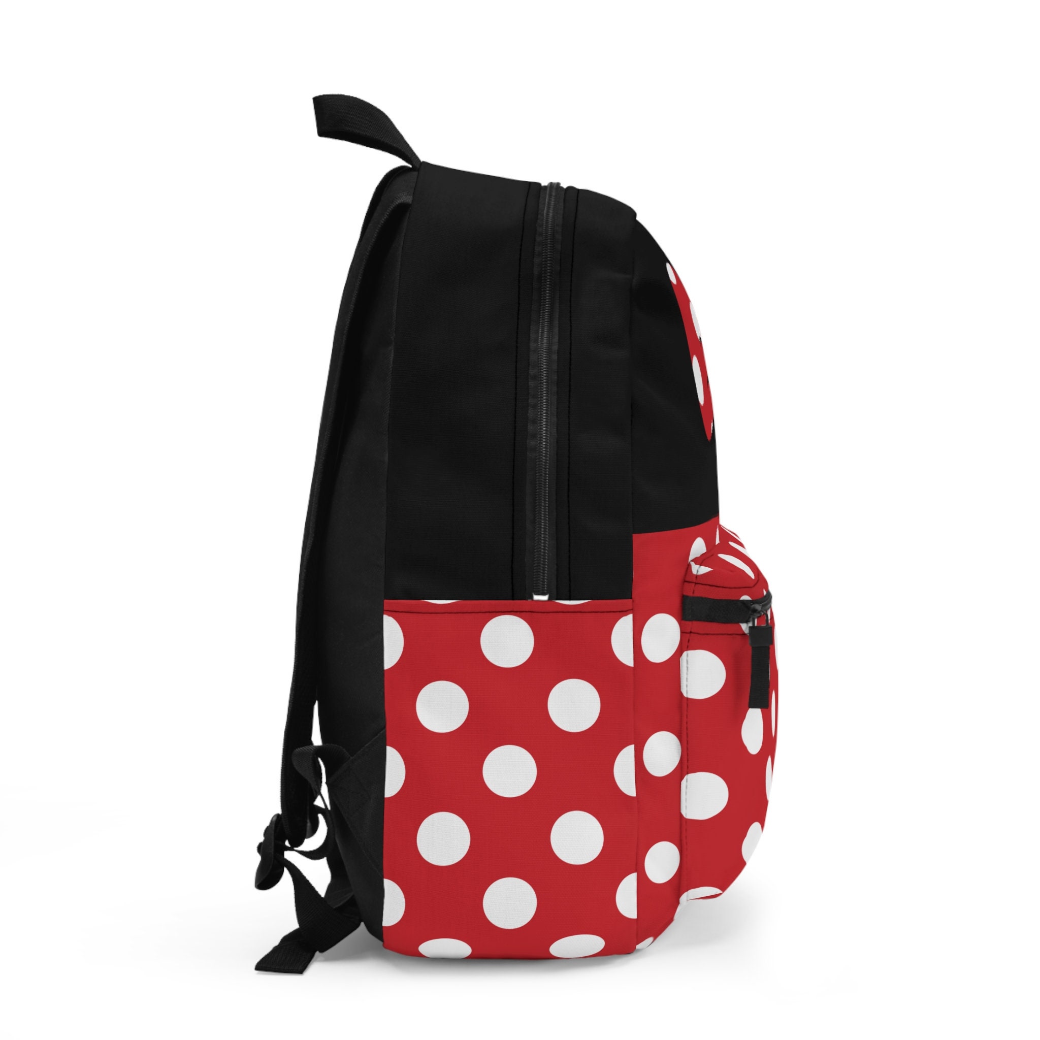 DISNEY MINI MOUSE Polka Dot Mini Backpack with Red Accents Loungefly Disney Minnie Mouse Red Sequin Polka Dot Loungefly  main image 2