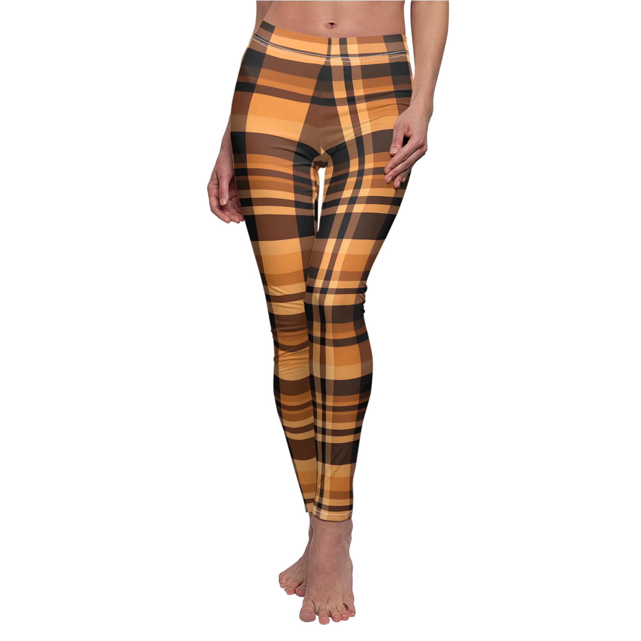 Discover Fall Plaid Leggings for Women – Cute Outfit for the Season