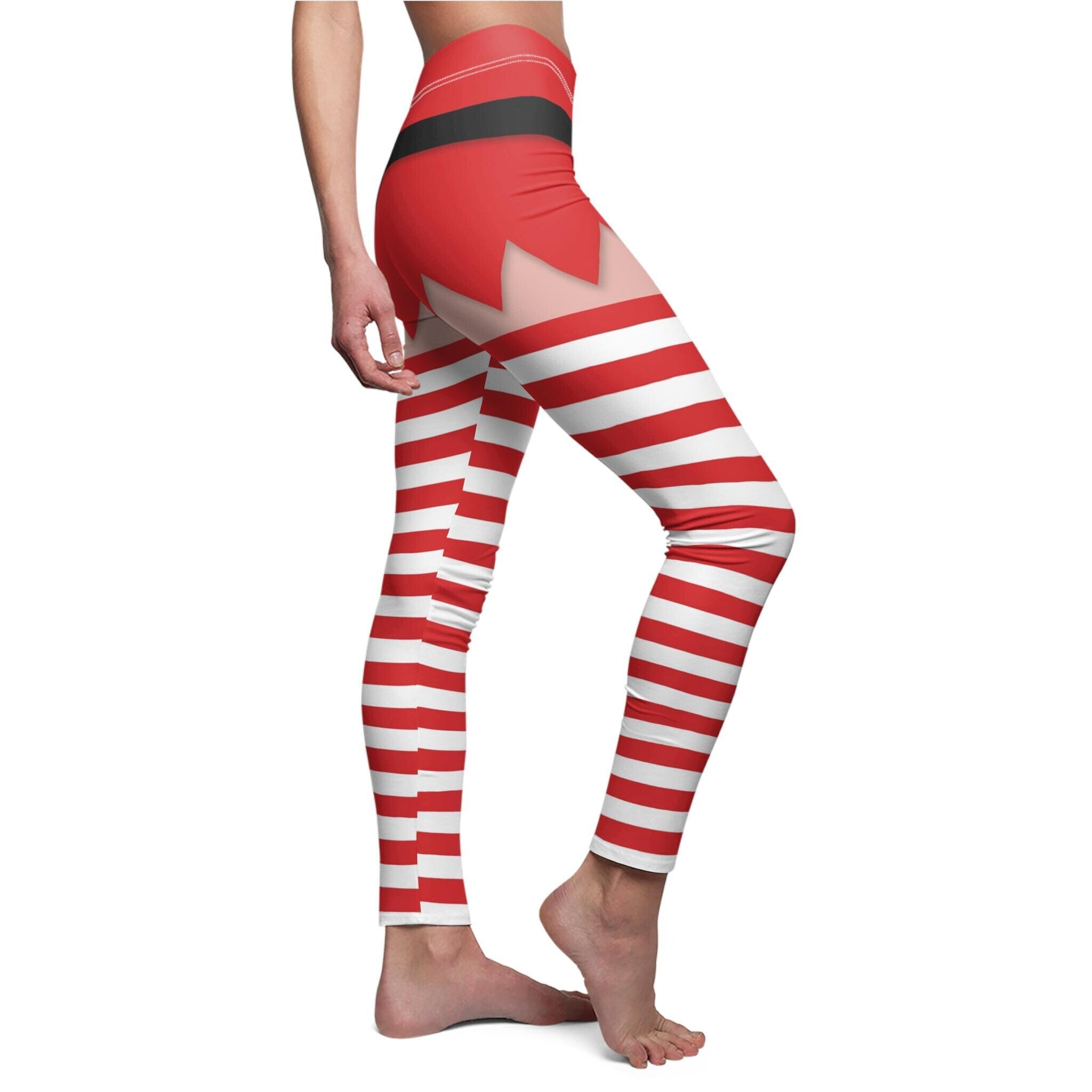 Discover Red Elf Leggings for Women – Fun Christmas Holiday Outfit