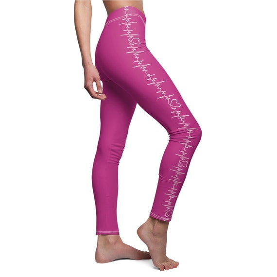 Alo Heart Throb Legging Pink Airbrush High-Waist Heart Throb