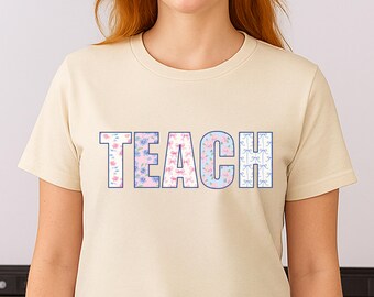 Floral Teacher Shirt | Spring Teaching Tee