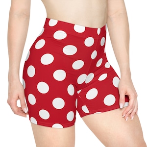 Red Mouse Dot Women&#39;s Shorts