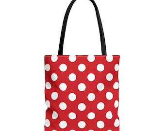 Red Dot Mouse Tote Bag