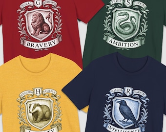 Wizarding School House T-Shirt: Magic World Gift, Universal Vacation Shirt