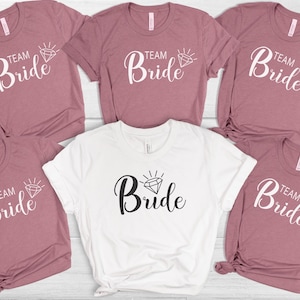Bachelorette Party Shirts, Bride Team Bride Shirt, Bride Tshirt, Wedding Tee, Bridal Party Gift, Team Bride Tees, Bridesmaid Proposal Gifts